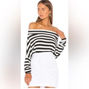 Norma Kamali Striped Bodysuit